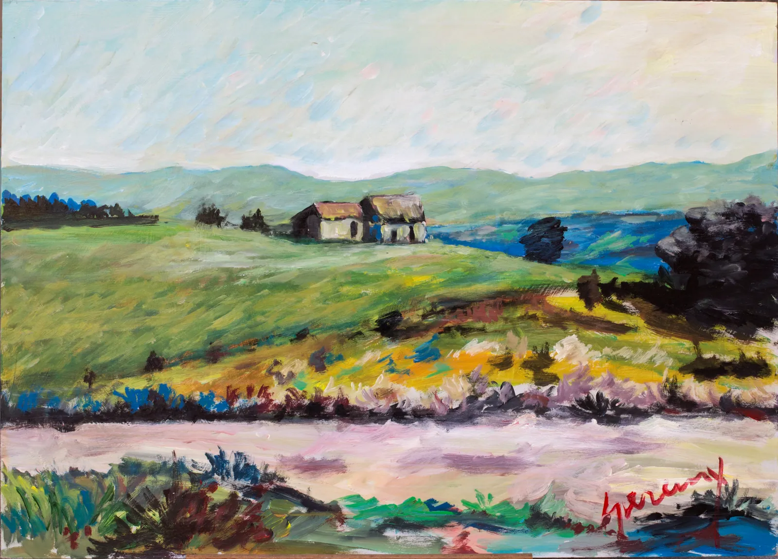 Aldo Geremicca, Colline con casolare