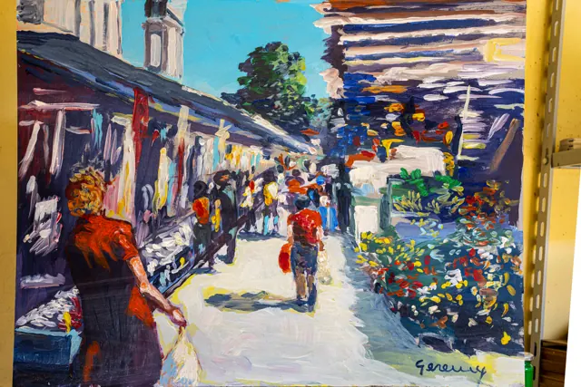 Aldo Geremicca, Il mercato in strada