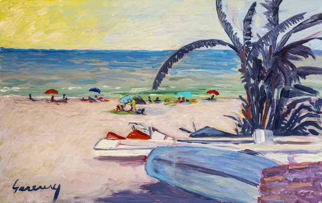 Aldo Geremicca, Spiaggia con la palma