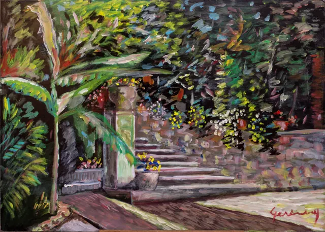 Aldo Geremicca, Giardino con banano